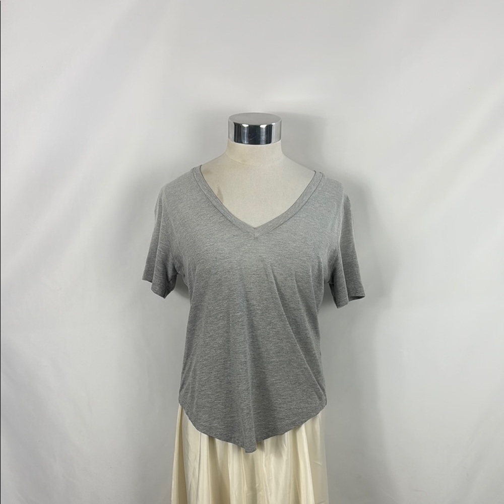 LNA Gray V Neck T-Shirt
